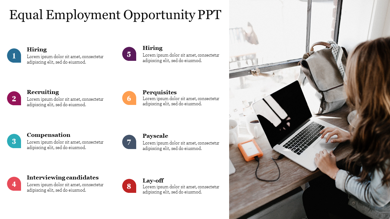 Eight Node Equal Employment Opportunity PPT Template